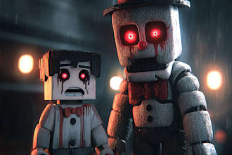 do thumbnail youtube horror creepy ,roblox, minecraft gaming
