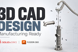 create professional 3d cad models for manufacturing