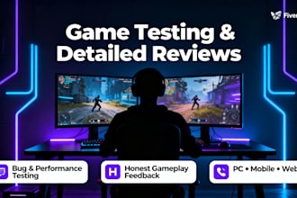 test and review your game on steam or any platform