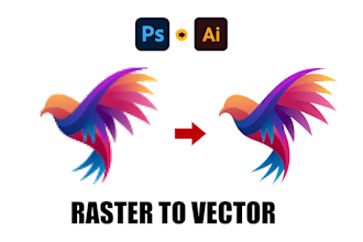 vector tracing raster photo HQ design vectorize artwork