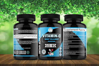 do premium label design and custom product label