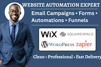 setup wix email campaign squarespace automation wix wordpress zapier integration