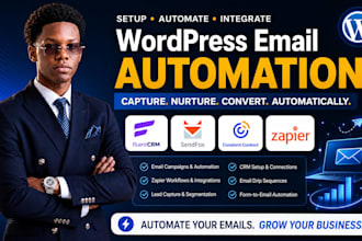 do fluentcrm sendfox constant contact email campaign wordpress zapier automation