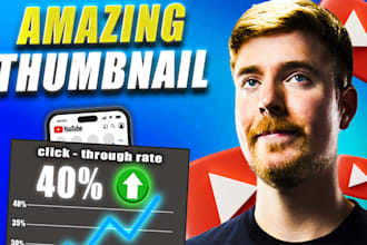 create high quality and click worthy youtube thumbnails