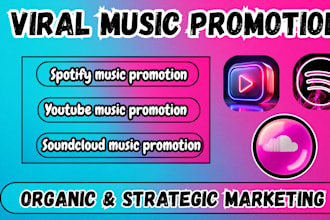 do viral music promotion, soundcloud spotify youtube music promotion