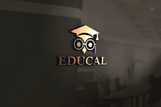 design creative education logo for university, collage, coaching or institute