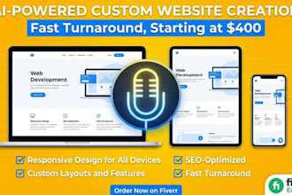 build ai powered websites and apps in fast turnaround