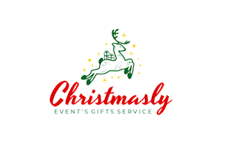 design custom christmas and holiday logo for santa, reindeer gift and card