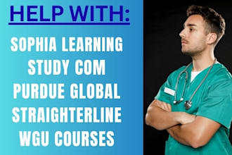 help with sophia, wgu, hesi class, studycom, umpi, snhu and straighterline