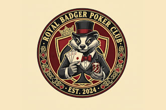 design professional poker chip or poker logo for your brand