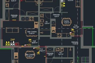 projetos elétricos em autocad ou knx