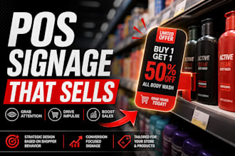 design retail shelf talkers and pos signage that convert