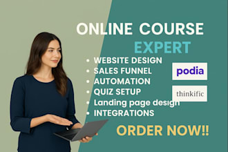 create and upload online course on teachable, kajabi and teachable school