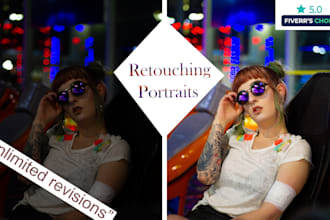 specialize in photo editing and portrait retouching