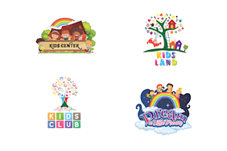 do cute, colorful and playful kids logo for childcare, preschool or kids brand