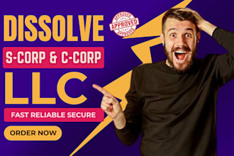 dissolve llc in massachusetts s corp, c corp, dba close ein