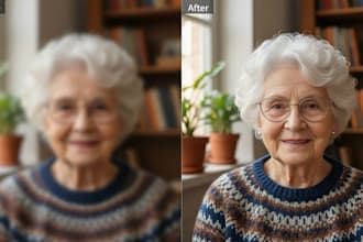 upscale image, blurry photo and enhance poor resolution images