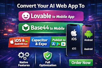 convert lovable base44 bolt ai web app ios mobile app using capacitor cordova