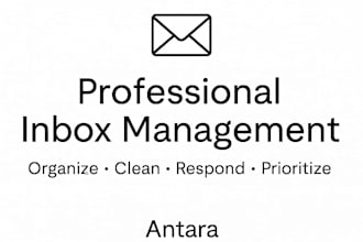 organize your inbox and manage your emails professionally