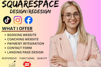 design hotel booking website, squarespace design services, coach booking website