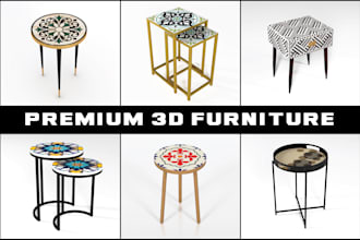 create 3d furniture and cnc for home decor and interior styling