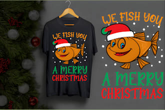do modern holiday, santa, reindeer or christmas t shirt design
