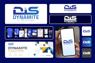 design custom minimalist logo, brand identity and complete branding guide