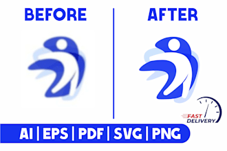 retrace your logo into a high quality vector file