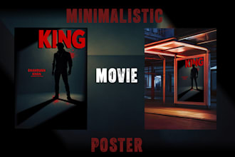 design minimalistic movie poster and creative film poster