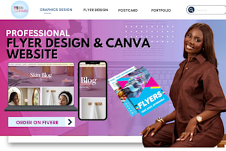 design canva flyer canva website ugc portfolio social media post flyer brochure