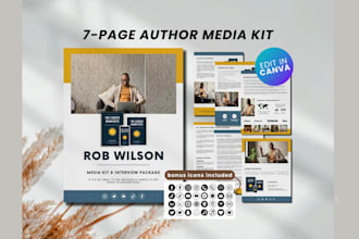 design author book lunch epk, author media kit, author press release, flyers