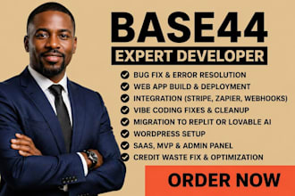 base44 bug fixing base44 expert base44 debugging replit expert base44 integrate
