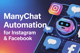 build advanced manychat automation for ig and fb with ai chatbot flow