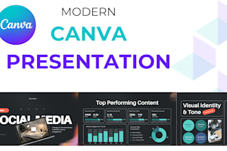design a modern canva presentation
