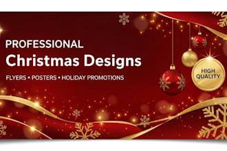 design eye catching christmas sale flyers and holiday poster