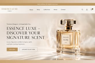design perfume shopify store fragrance store perfume website perfume store