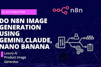 build n8n image automation using gemini claude nano for product images