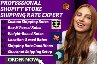 setup shopify shipping rate boxify parcelify dr cart shipx easyship zapiet sc