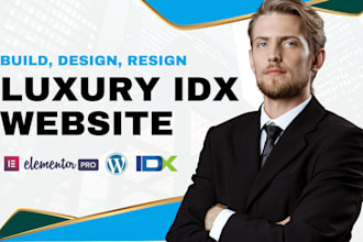 build luxury idx website, redesign luxury website idx real estate website design