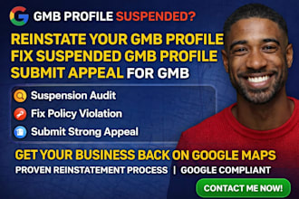 reinstate your gmb profile fix suspended gmb profile submit appeal for gmb