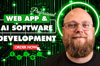 do ai web application, web app development, ai website as full stack developer