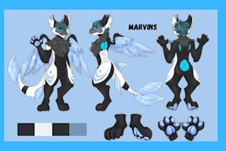 furry reference sheet furry artist sheet protogen ref sheet anthro art sheet