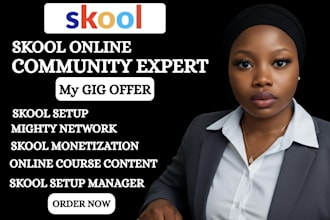 setup skool community online course community skool and manage skool community
