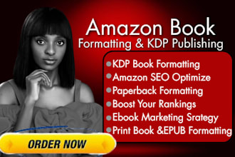 do expert KDP ebook and paperback formatting plus amazon SEO ranking