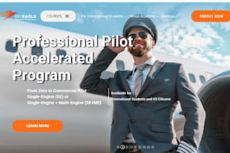 design wix aircraft academy website aircraft charter aviation charter website