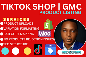 do or fix tiktok shop and google merchant product listing for approval