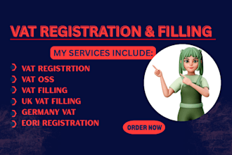 do vat registration in germany, taly, spain, germany vat, gst,vat oss and filing