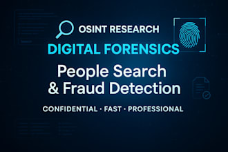 advanced osint research people search  digital forensics