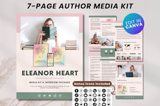 design author media kit, author book lunch epk writer epk, book release epk logo