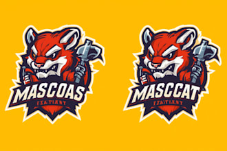 design a unique custom mascot logo for your brand